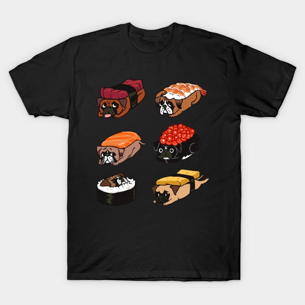 Sushi Boxers T-Shirt by huebucket